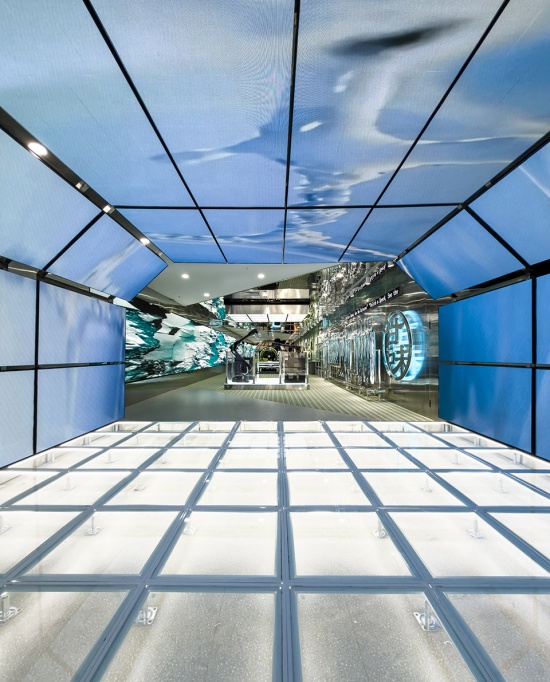 ongdeng ganwei fresh cut produce superfactory exhibition hall by fllllly design