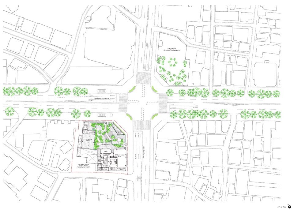 harajuku square by nikken sekkei akihisa hirata architecture office