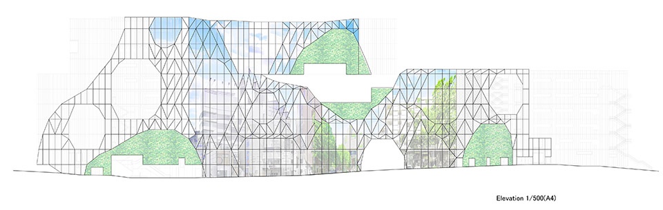 harajuku square by nikken sekkei akihisa hirata architecture office