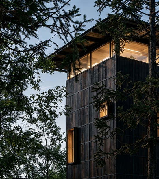 huangfengyan camping park visitor center by xj designagency