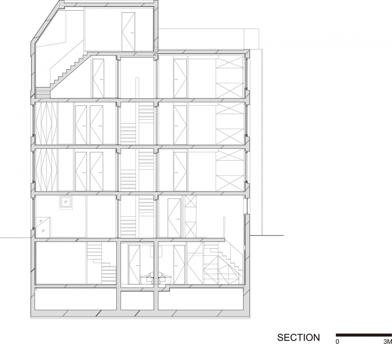SHIN NAKANO trapezoidal by Ryuichi Sasaki Architecture