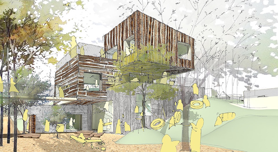 anjiplay kindergarten and international child care center by oli architecture