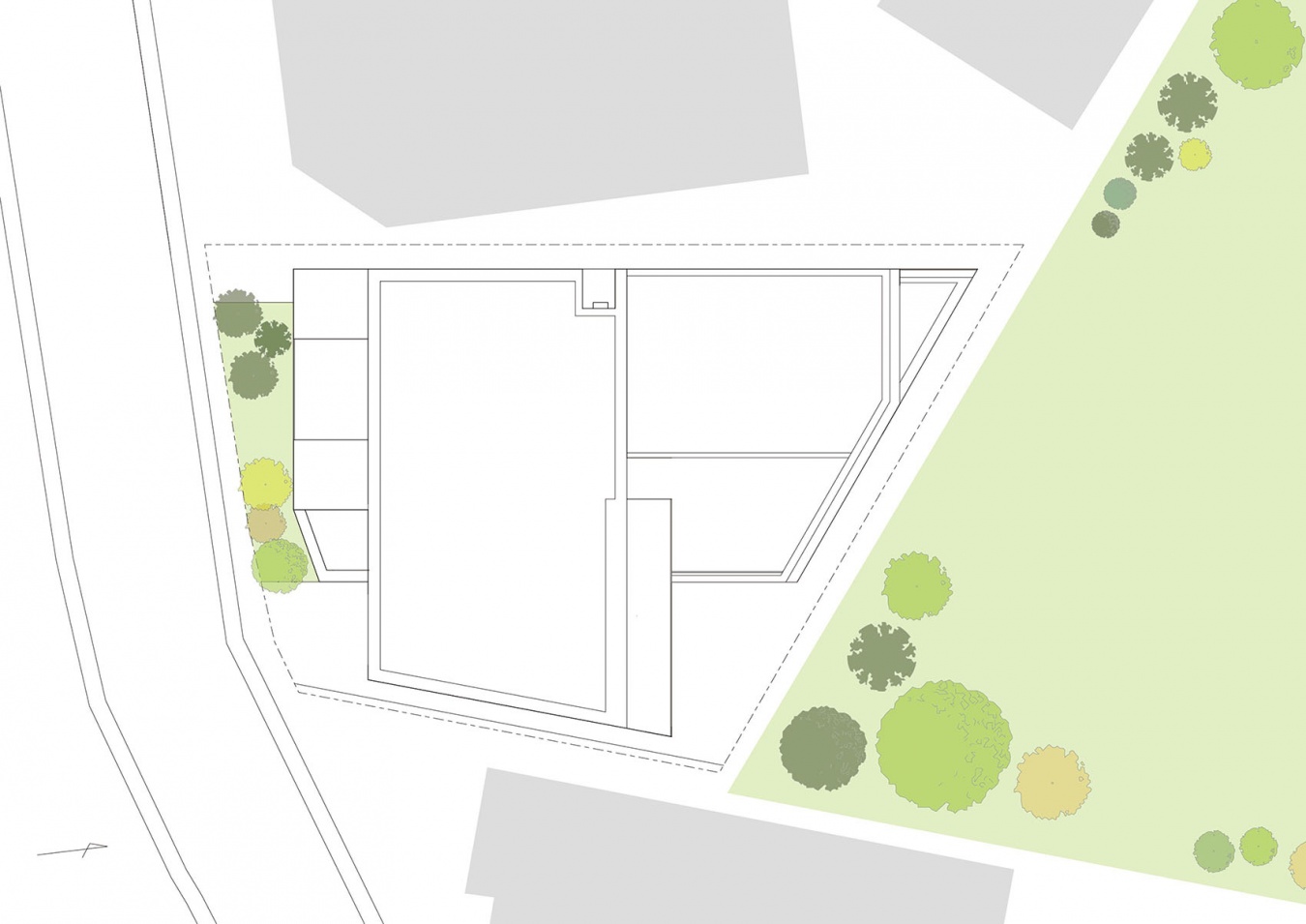 SHIN NAKANO trapezoidal by Ryuichi Sasaki Architecture