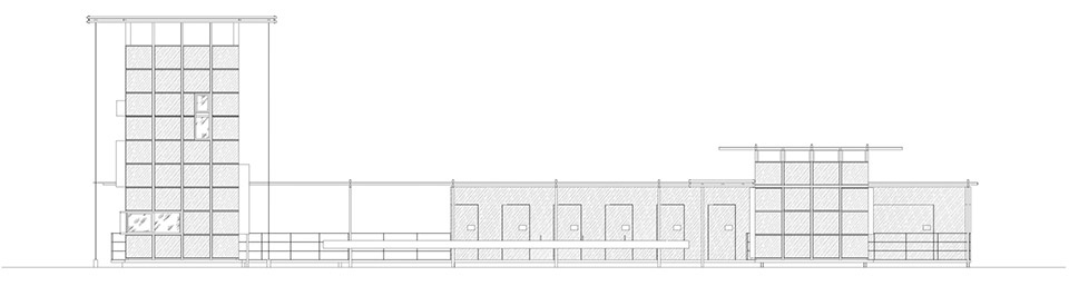 huangfengyan camping park visitor center by xj designagency