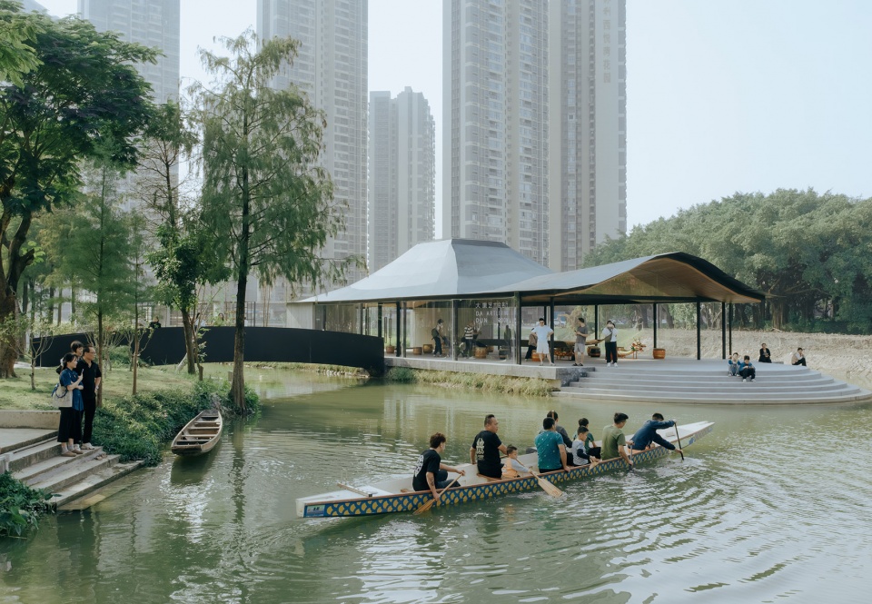 dadun dragon boat art base lecong shunde by atelier alternative architecture