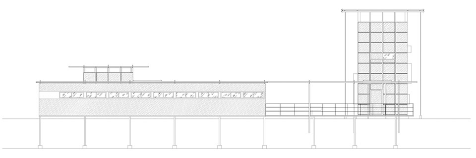 huangfengyan camping park visitor center by xj designagency