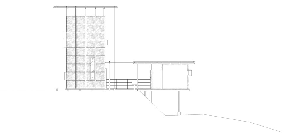 huangfengyan camping park visitor center by xj designagency