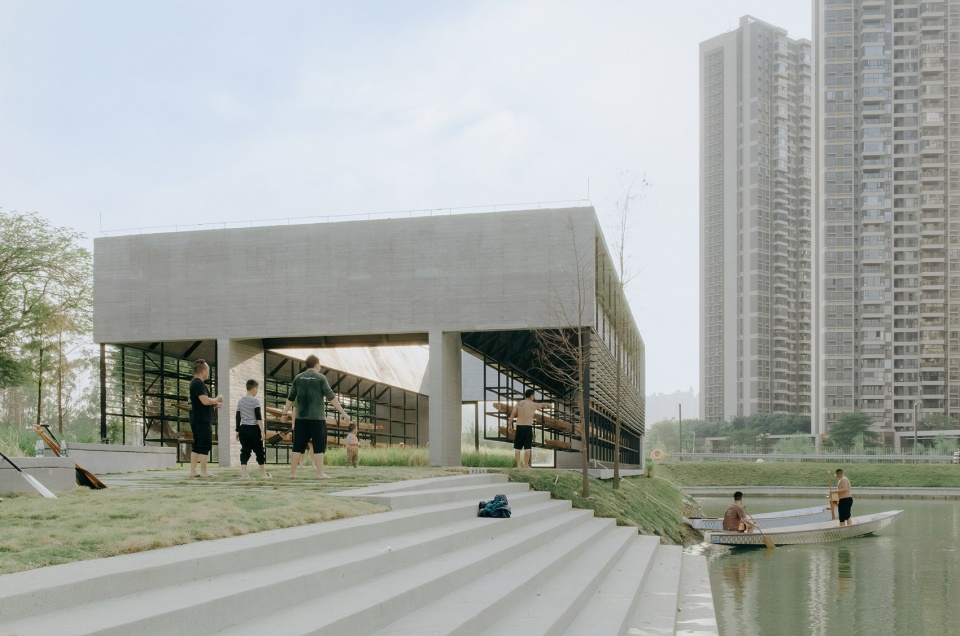 dadun dragon boat art base lecong shunde by atelier alternative architecture