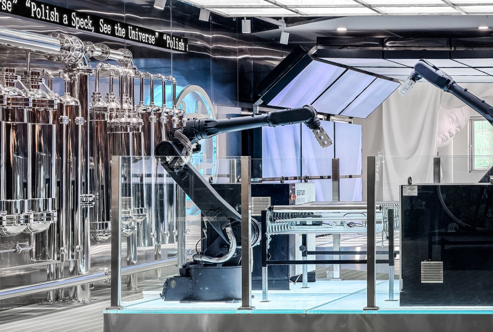 ongdeng ganwei fresh cut produce superfactory exhibition hall by fllllly design