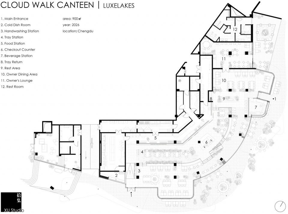 Wanhua Green Heart Food Market Yunlang Canteen by XU Studio