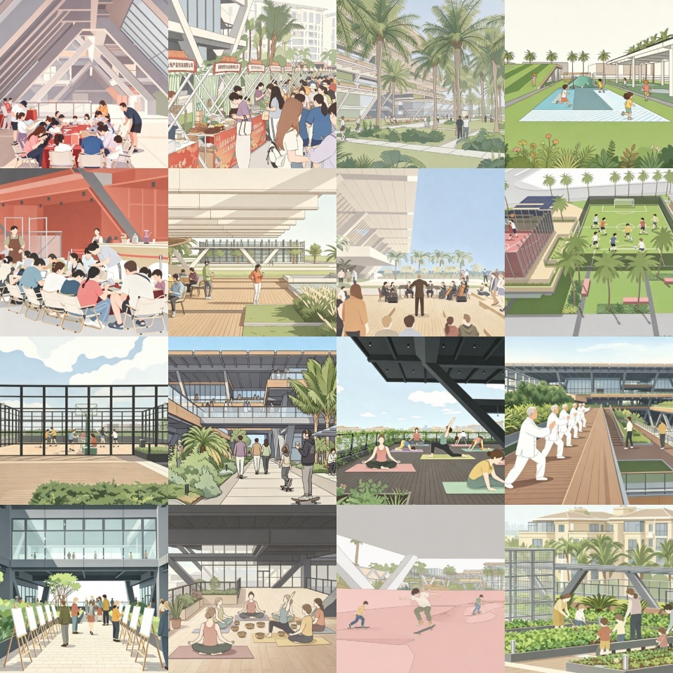 Haikou Workers Activity Center by CADG