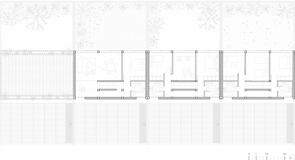Four Urban Patio Houses