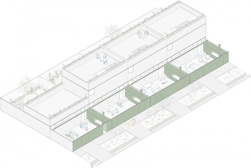 Four Urban Patio Houses