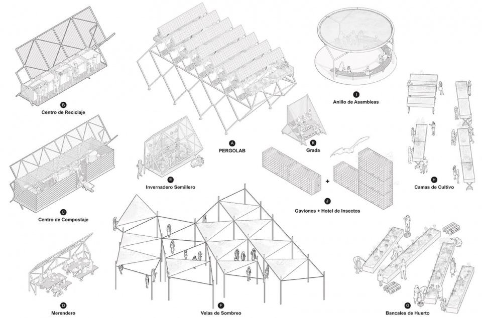 Circulating Garden for the Circular Economy Innovation Center of Vicalvaro