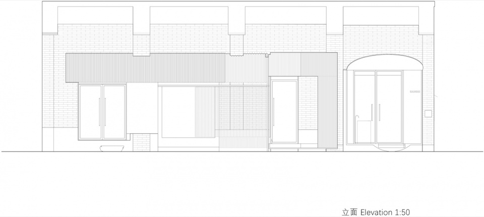 立面©衡建筑 Elevation©ModumAtelier
