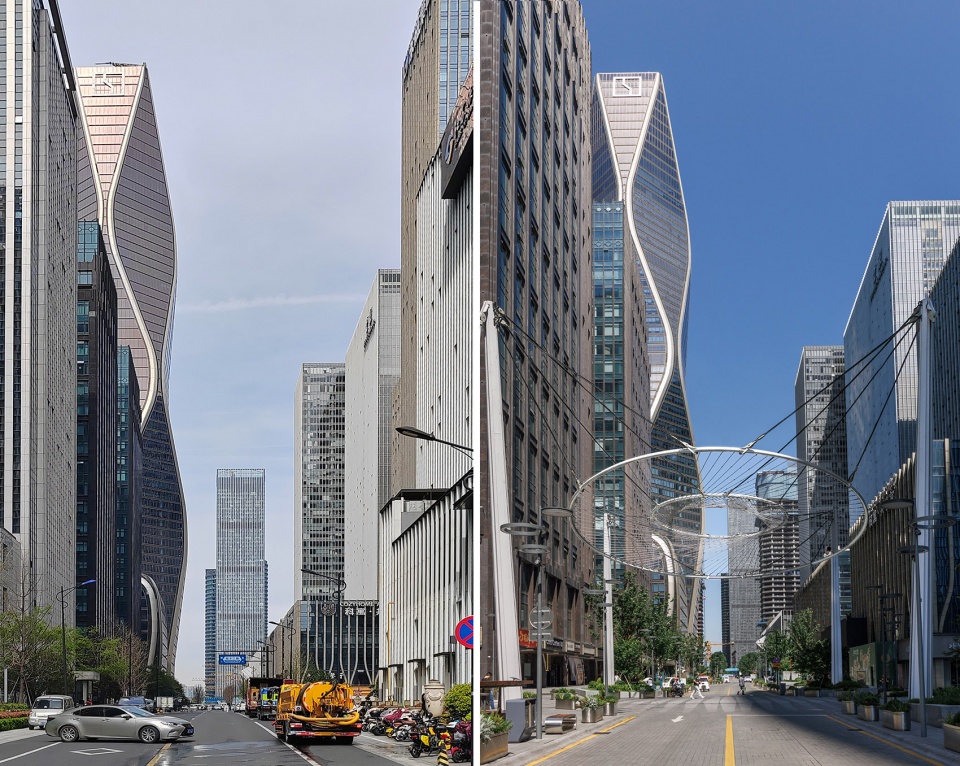 integrarted renewal of yuelang road block by original design