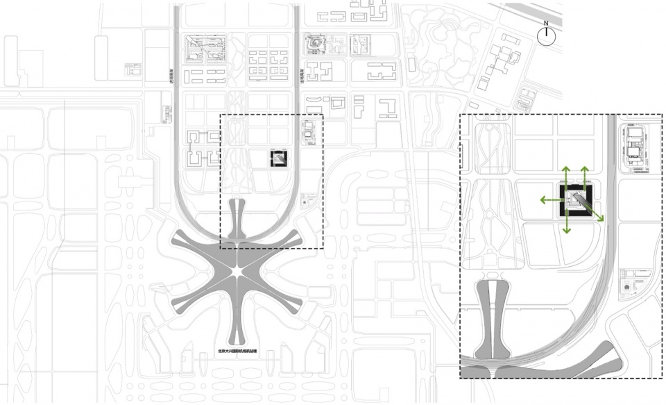 the administrative complex of beijing daxing international airport by ceedi organically permeated design research center