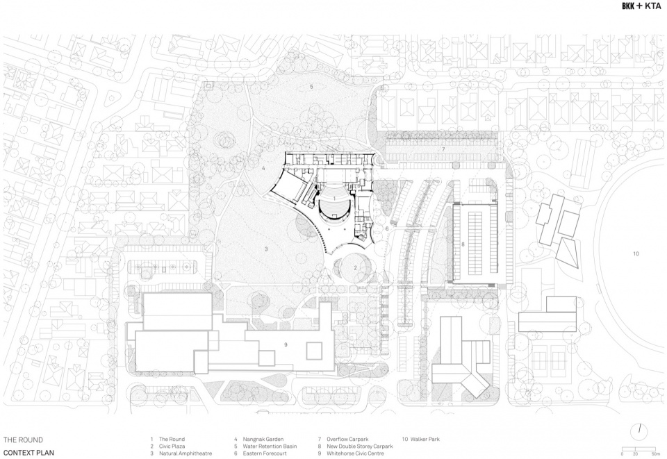 the round whitehorse centre by bkk architects