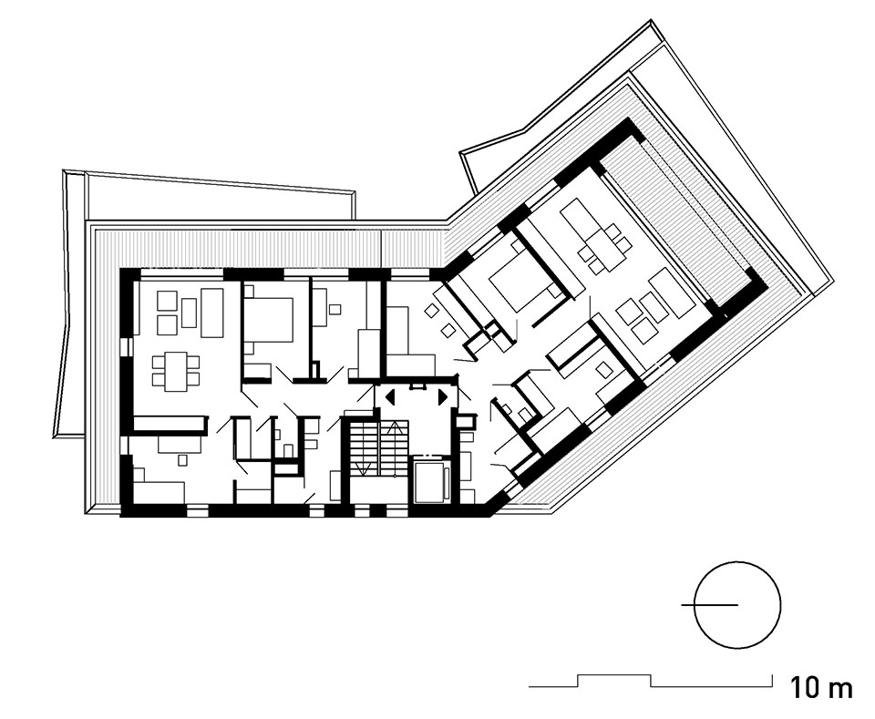 manesova apartment building by ok plan architects
