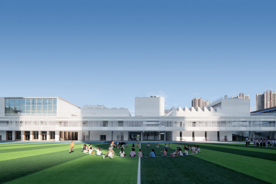 chengdu haiyang road middle school by changwu architects