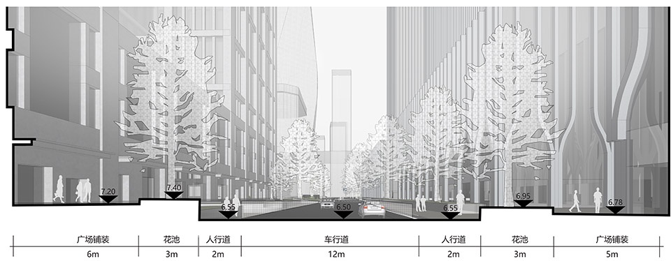 integrarted renewal of yuelang road block by original design