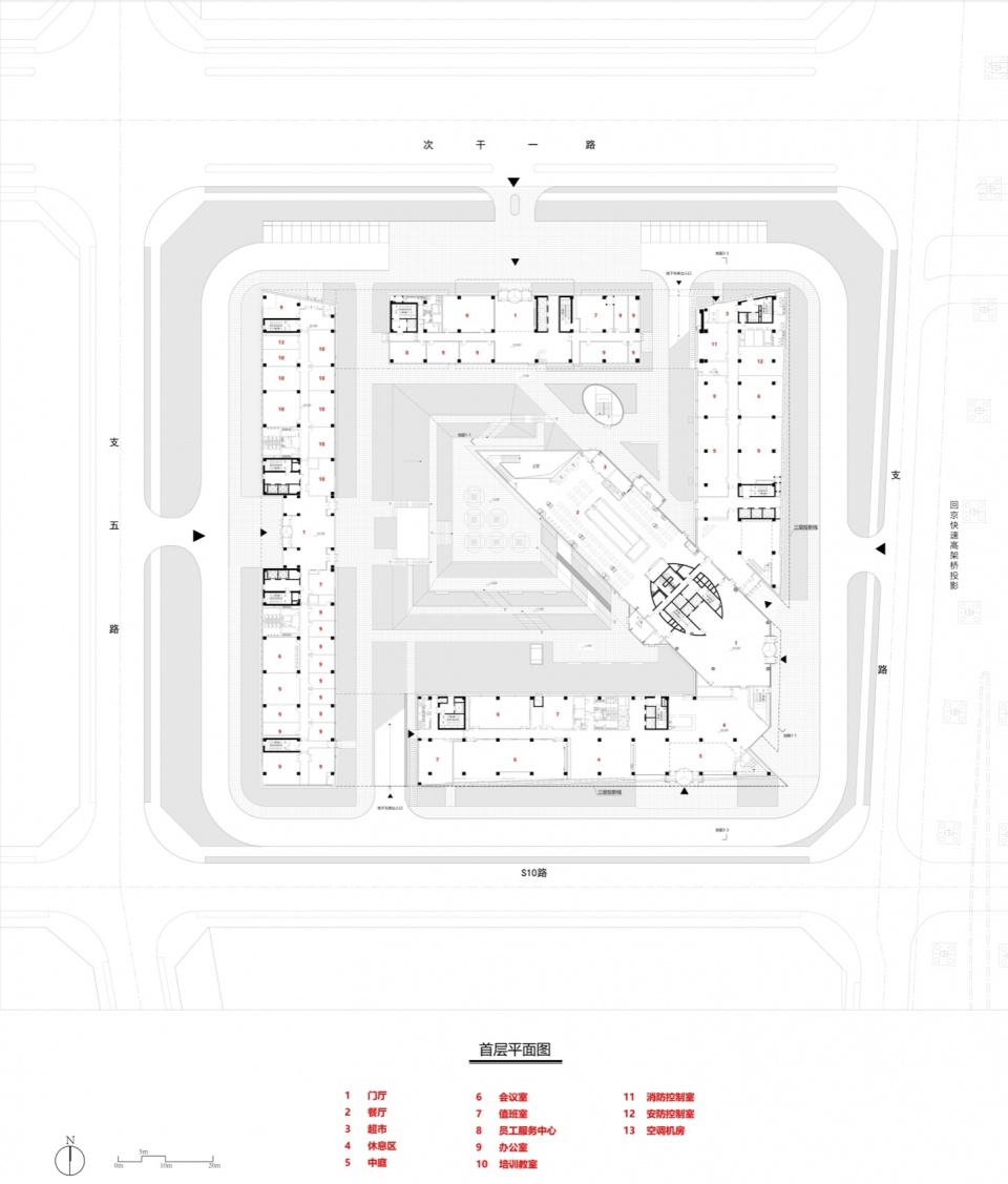 the administrative complex of beijing daxing international airport by ceedi organically permeated design research center