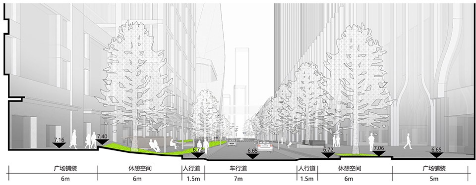 integrarted renewal of yuelang road block by original design