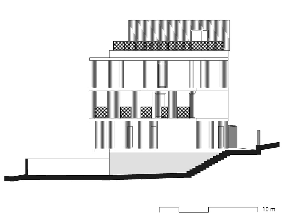 manesova apartment building by ok plan architects