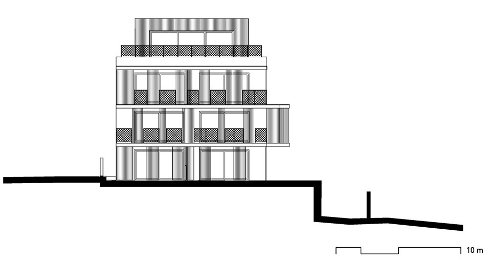 manesova apartment building by ok plan architects