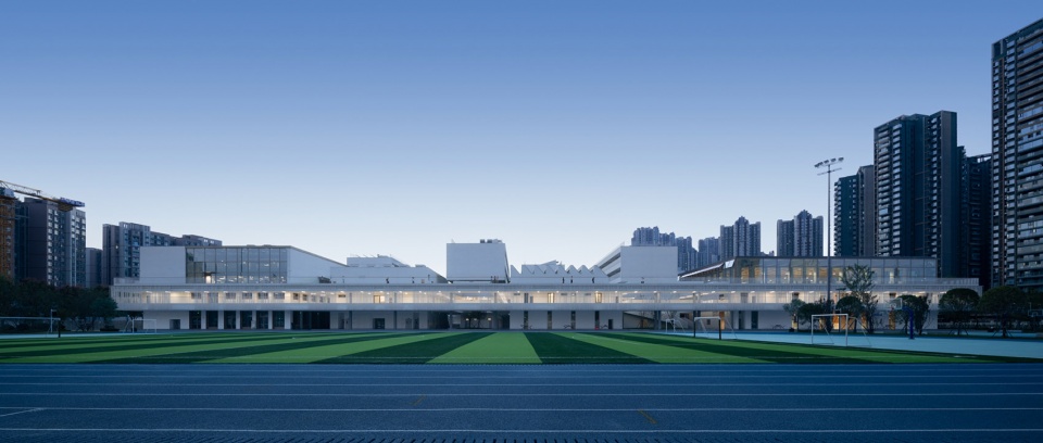 chengdu haiyang road middle school by changwu architects