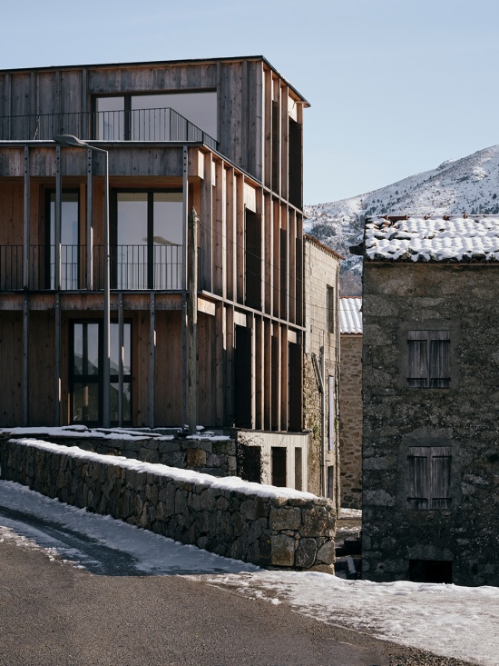 Corsican pine housing