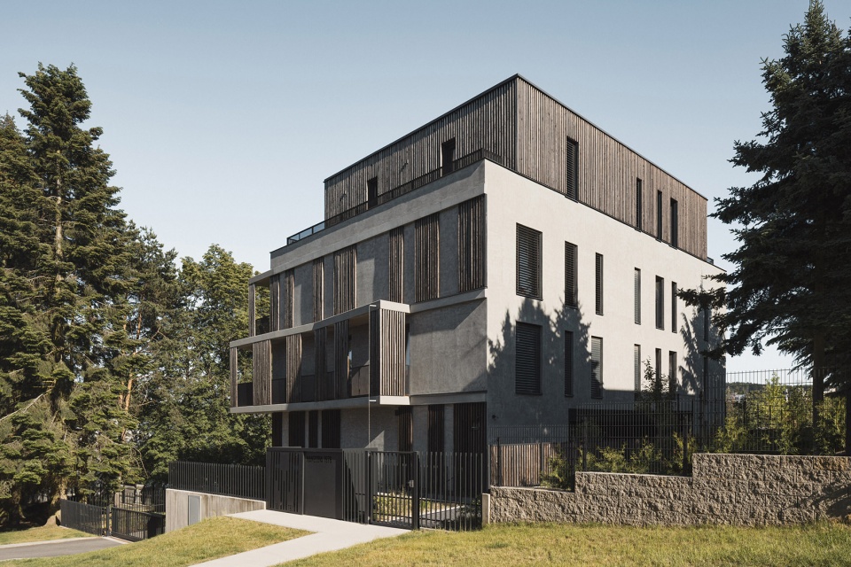 manesova apartment building by ok plan architects
