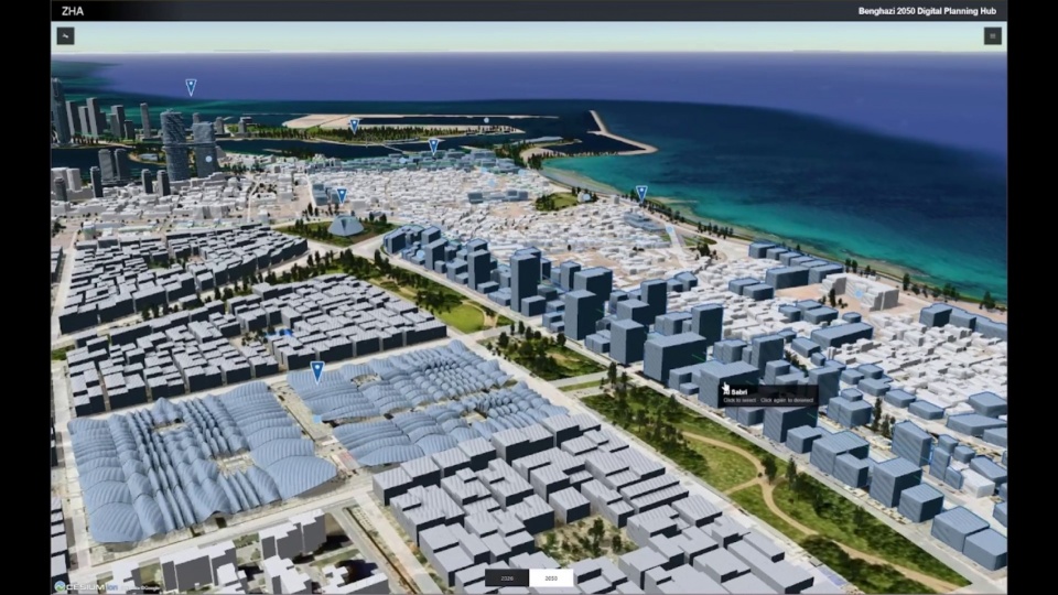 benghazi 2050 vision and digital planning hub by zha