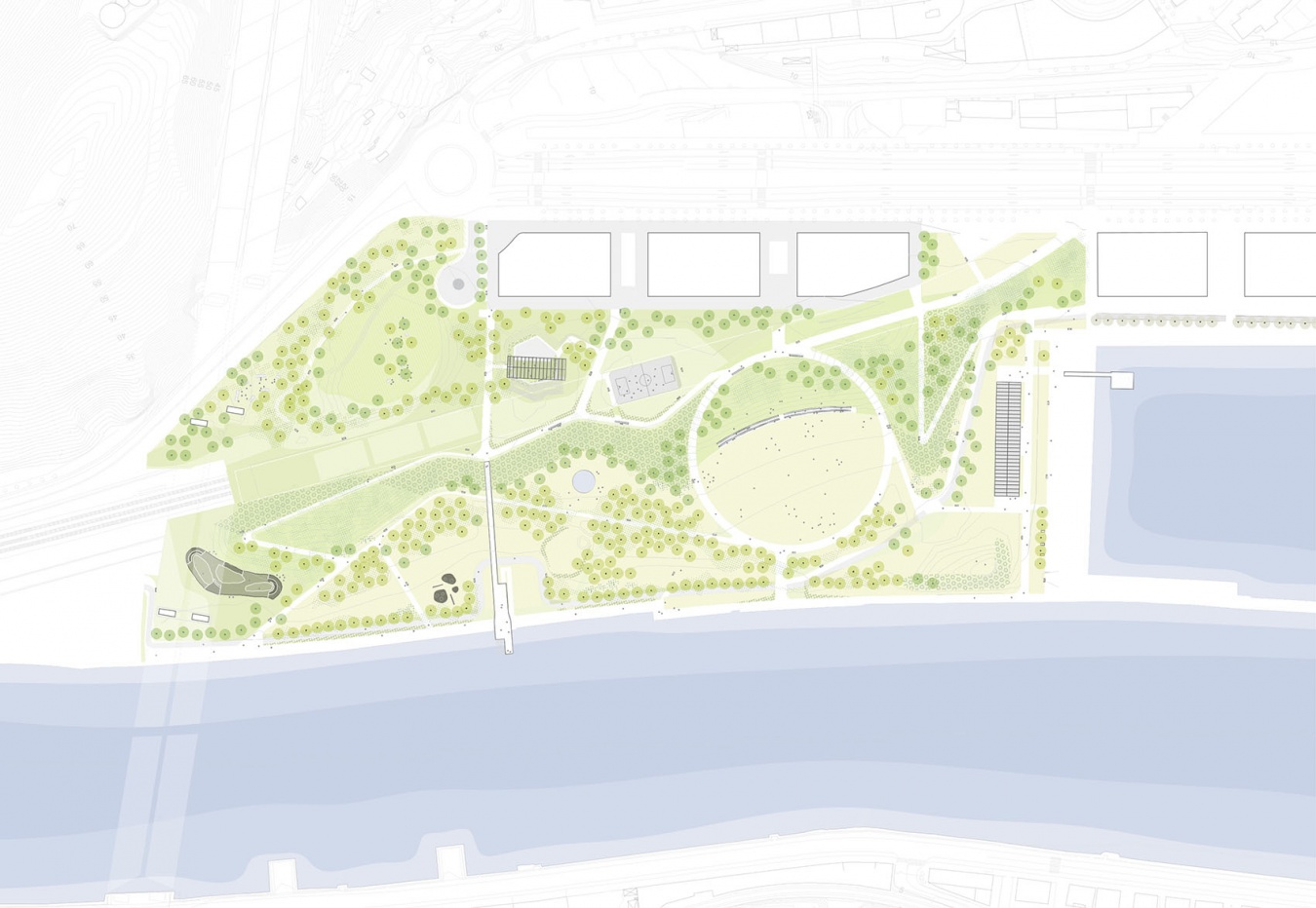 Parque Zamalanda de la ribera del Nervión by Burgos Garrido Arquitectos