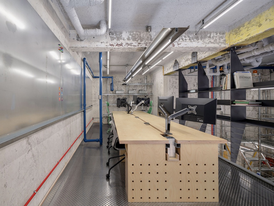 half construction office by archwaste
