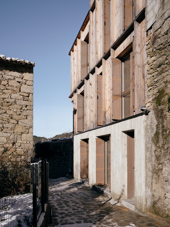 Corsican pine housing