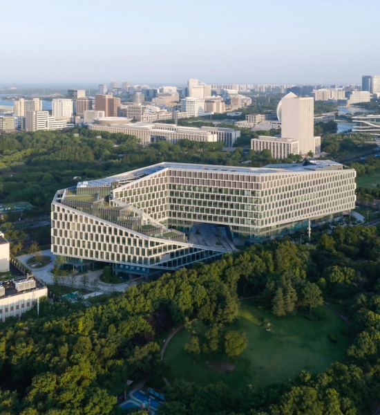 china mcc5 groups lingang headquarters campus by china mcc5 group corp ltd