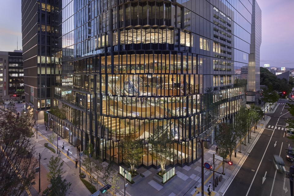 tenjin business center tenjin i by oma