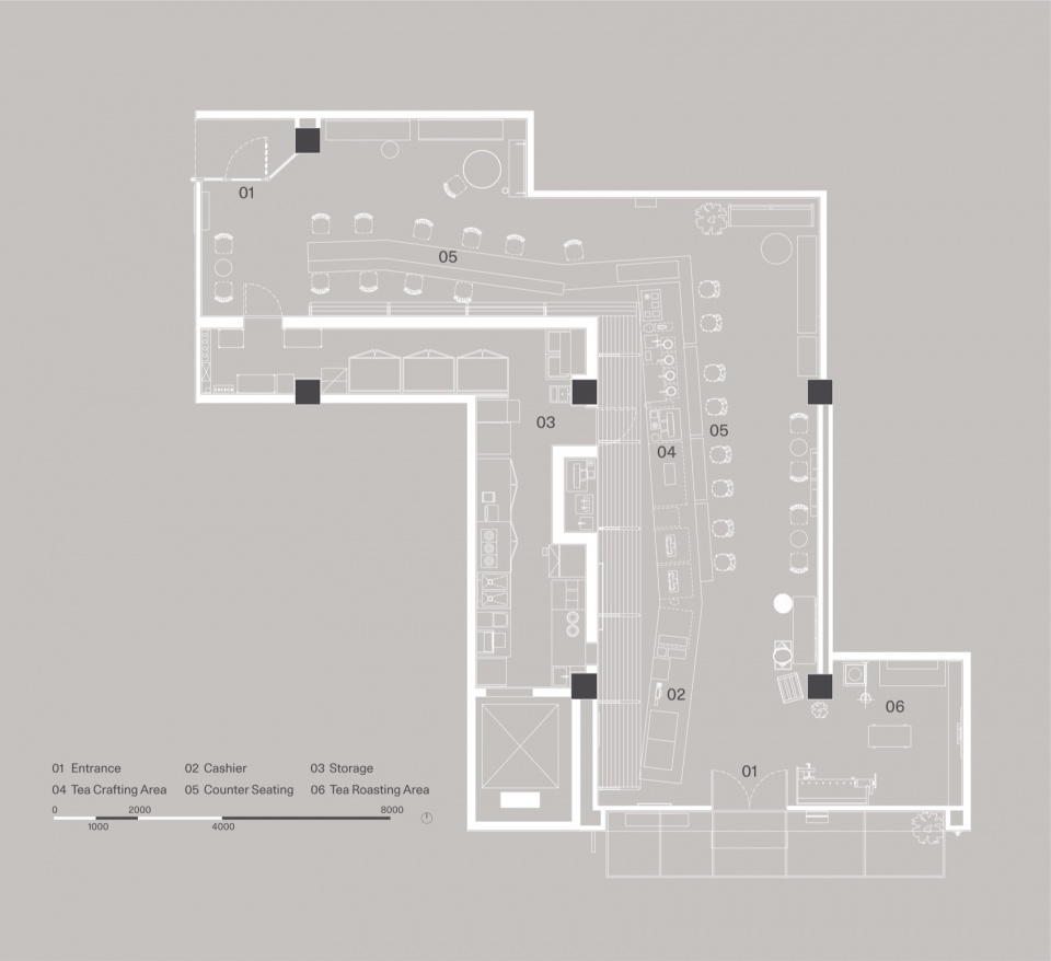 heytea craft store by say architects