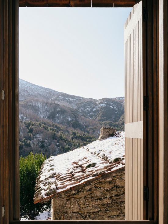 Corsican pine housing