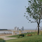 Among the Corals: A Seaside Swing Installation by XBTW Office
