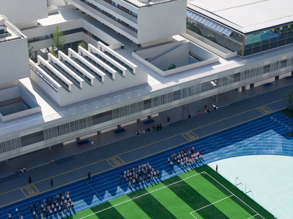 chengdu haiyang road middle school by changwu architects