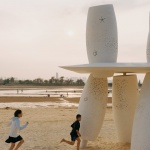Among the Corals: A Seaside Swing Installation by XBTW Office