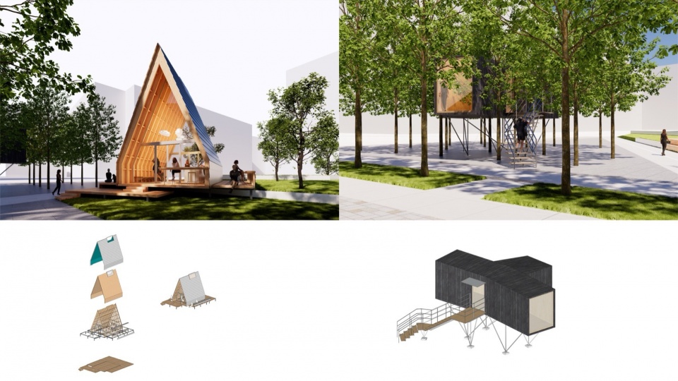 OoEli International Block Renewal Slow Flash Park Project by Kong Architects