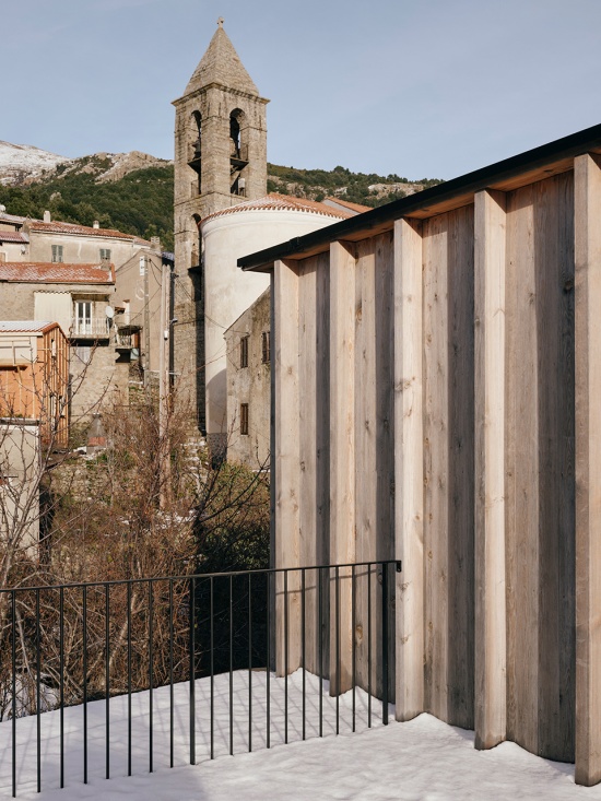 Corsican pine housing