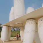 Among the Corals: A Seaside Swing Installation by XBTW Office