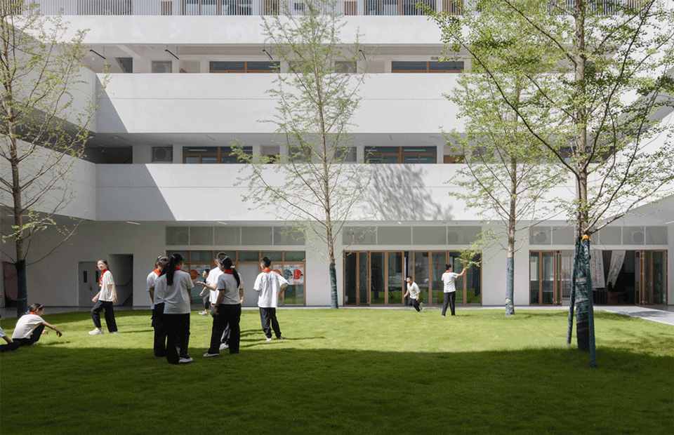 chengdu haiyang road middle school by changwu architects