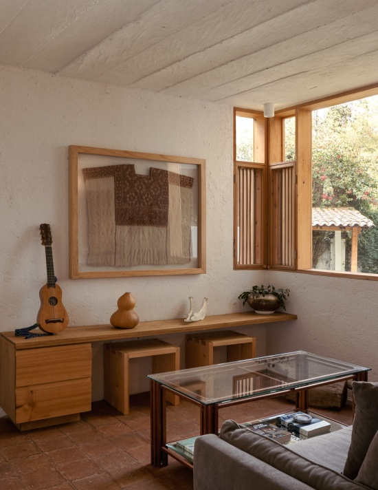 起居室的家具与采光窗,furnishings and daylight in the living room