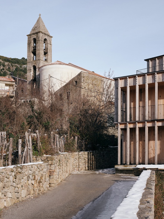 Corsican pine housing