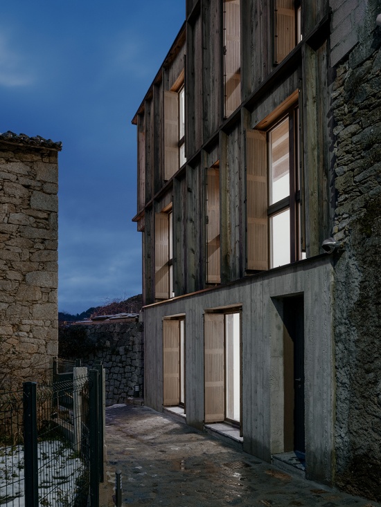 Corsican pine housing